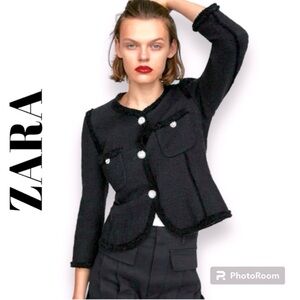 Zara Women's Elegant Black Blazer